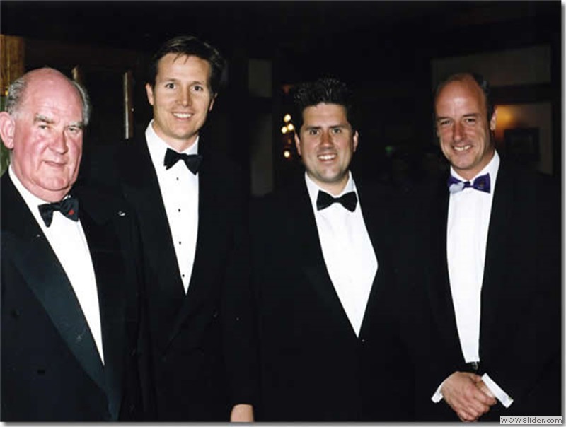 With former World 400m champion Roger Black and ex-England rugby player David Trick