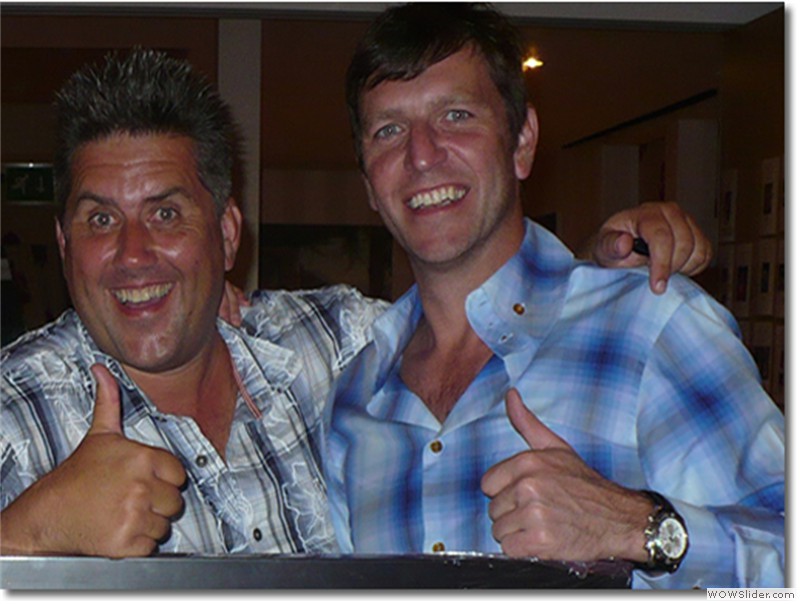With former Manchester United and England star Lee Sharpe