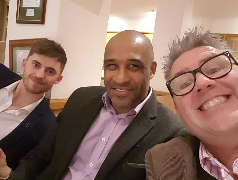 With Ben Coad and Brian Deane