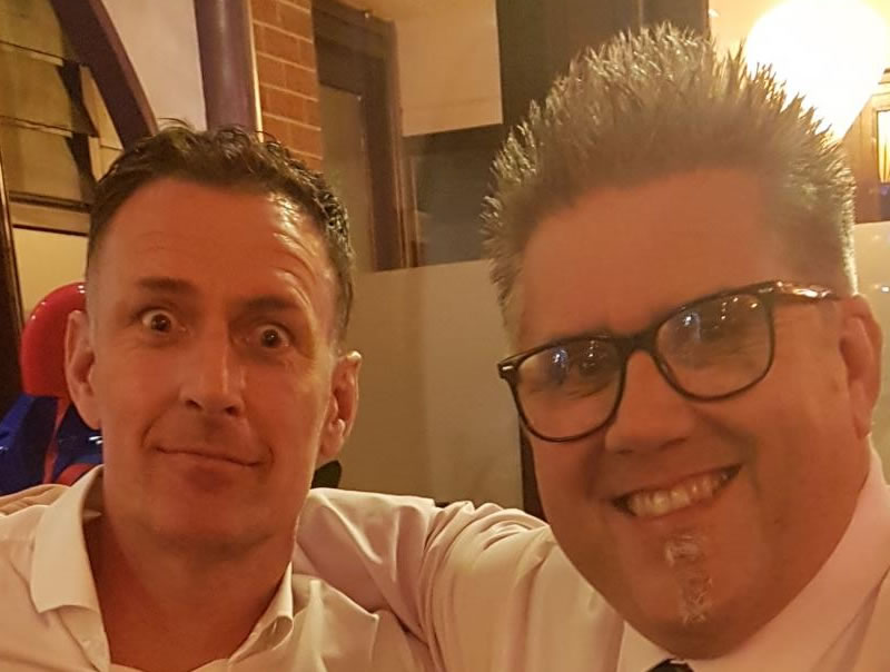With Chris Sutton