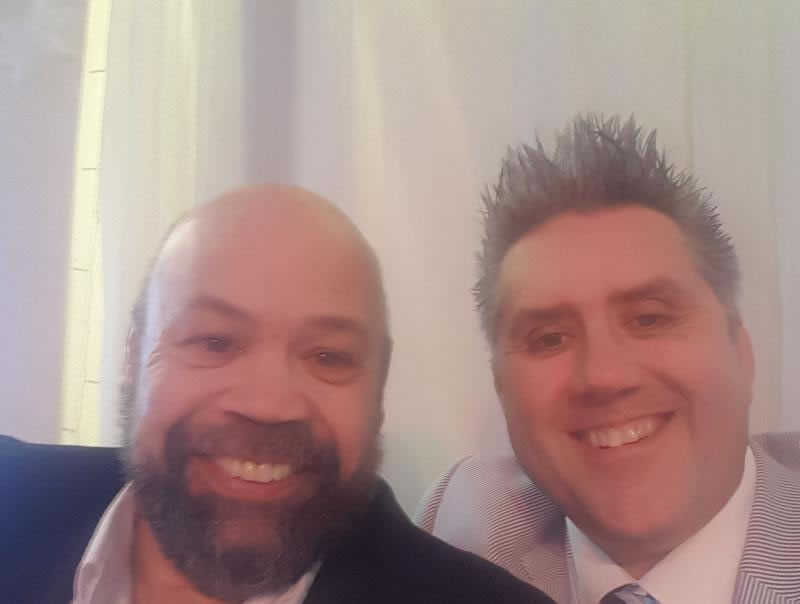 With Gareth Chilcott