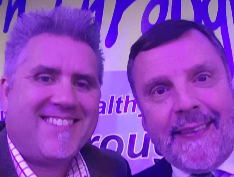 With Graeme Sharpe