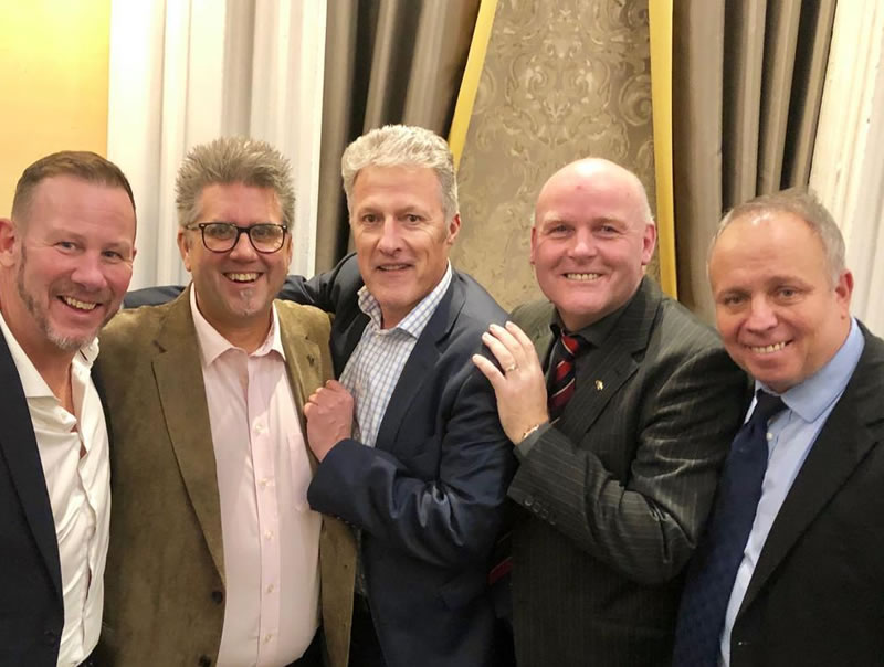 With Lea Roberts, David Redfearn, Adger Brown and John Stiles