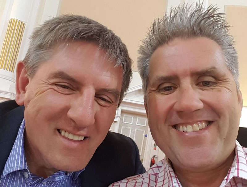 With Peter Beardsley